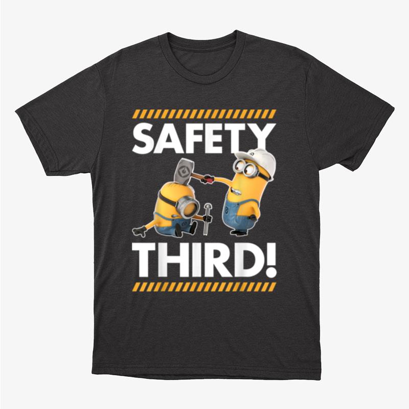 Despicable Me Minions Safety Third Graphic Unisex T-Shirt Hoodie Sweatshirt
