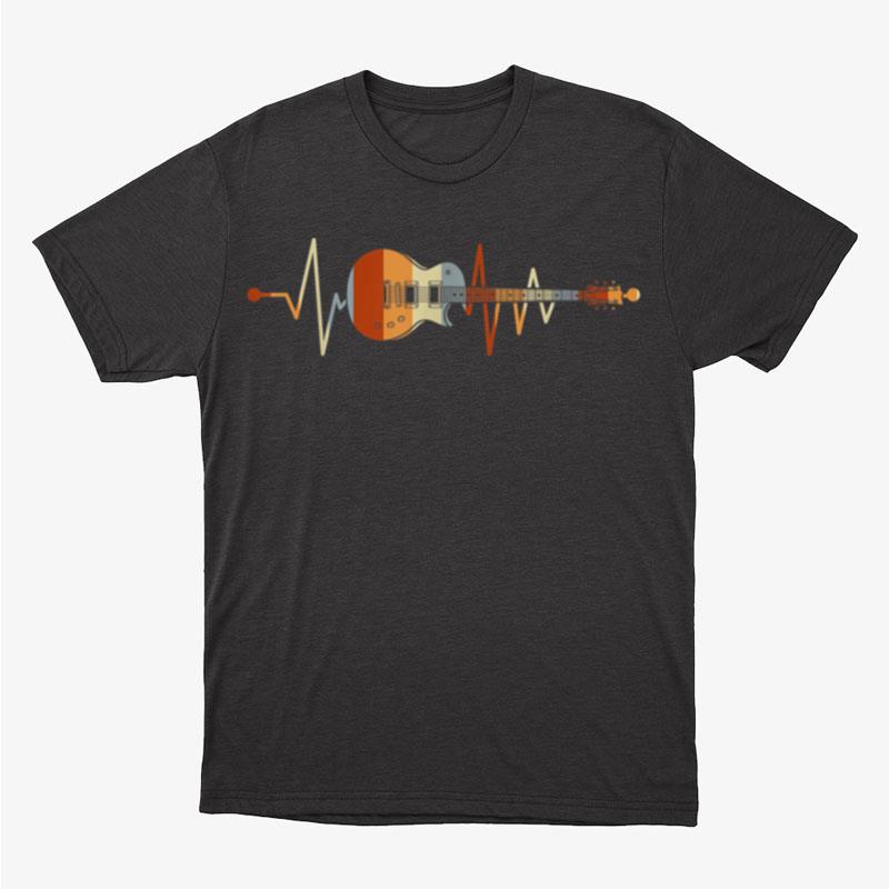 Heartbeat Guitar Unisex T-Shirt Hoodie Sweatshirt
