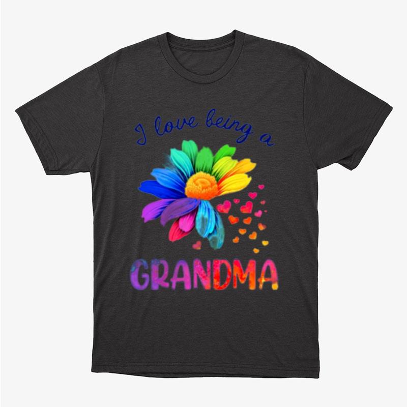 I Love Being A Grandma Sunflower Unisex T-Shirt Hoodie Sweatshirt