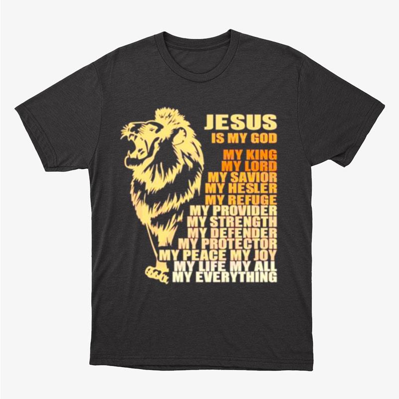 Jesus Is My God My King My Lord Black History Month Unisex T-Shirt Hoodie Sweatshirt
