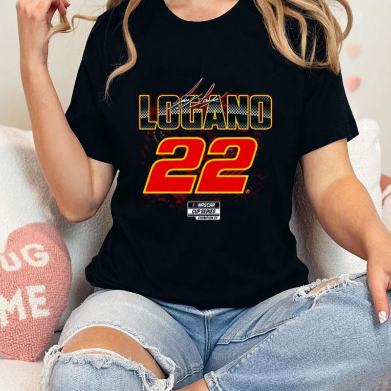 Joey Logano 22 Nascar Cup Series Champion Signature Unisex T-Shirt Hoodie Sweatshirt