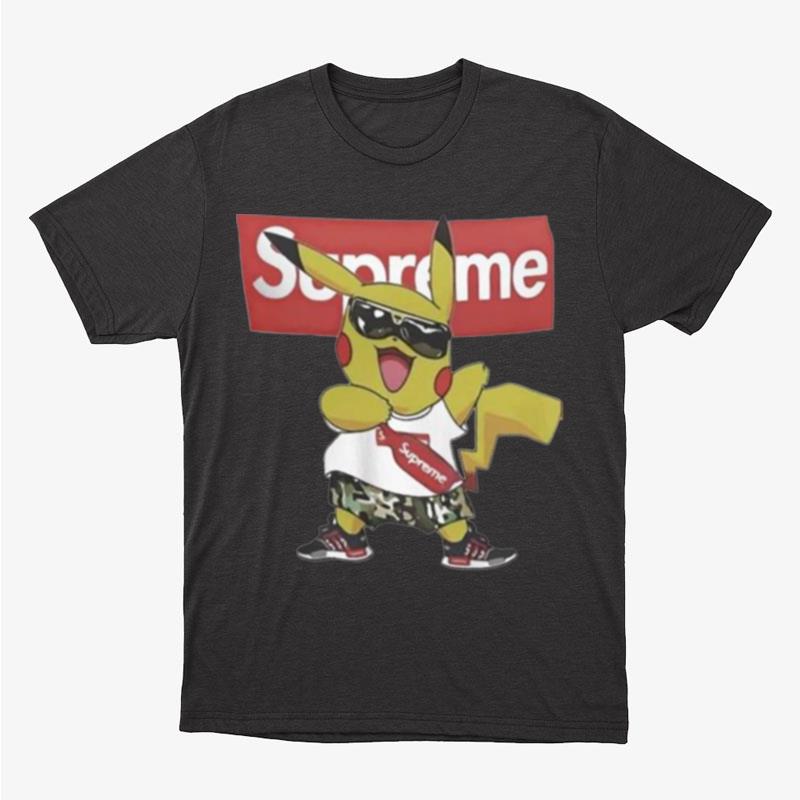 Pikachu Supreme Box Logo Unisex T-Shirt Hoodie Sweatshirt