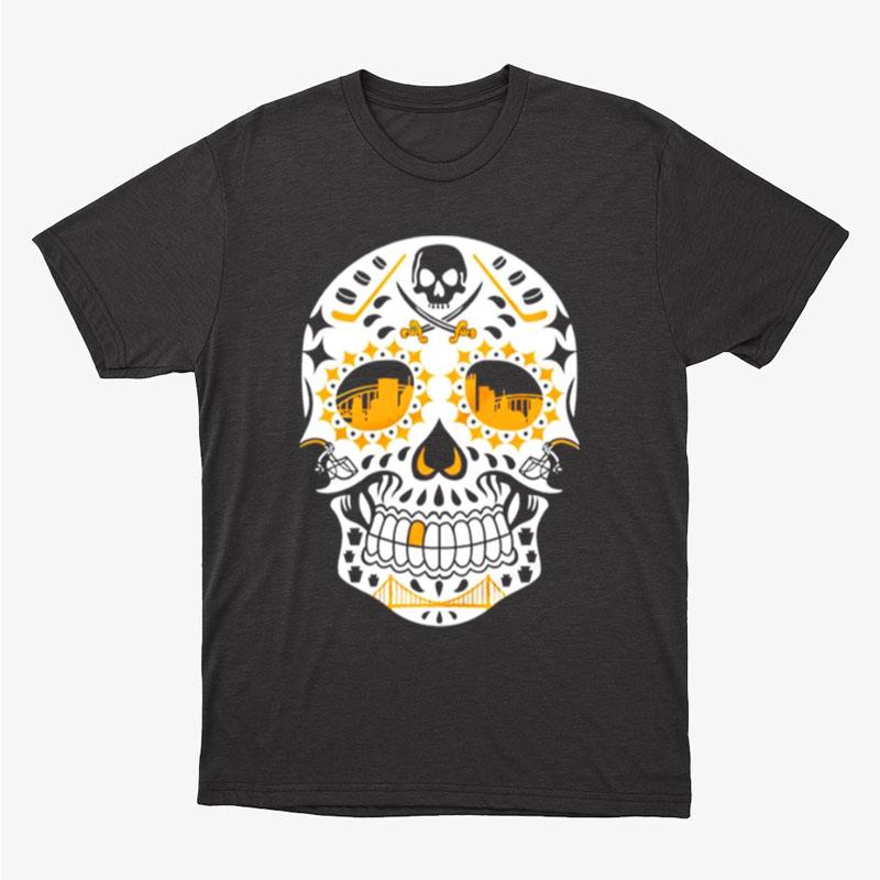 Pittsburgh Sugar Skull Unisex T-Shirt Hoodie Sweatshirt
