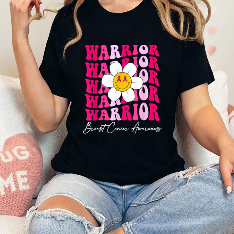 Retro Breast Cancer Warrior Daisy Breast Cancer Awareness Unisex T-Shirt Hoodie Sweatshirt
