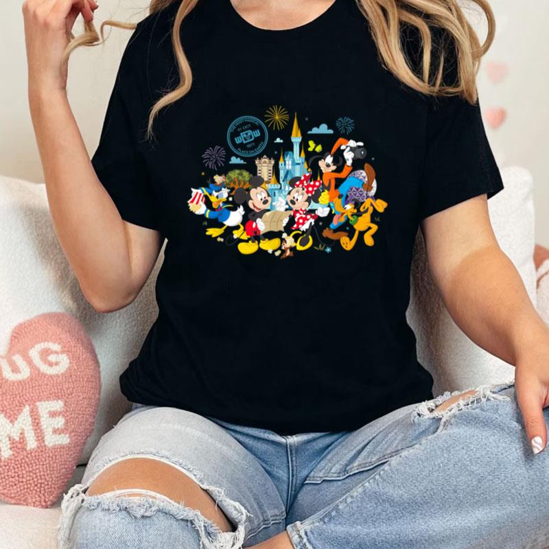 Walt Disney World 50Th Anniversary Mickey And Friends Unisex T-Shirt Hoodie Sweatshirt