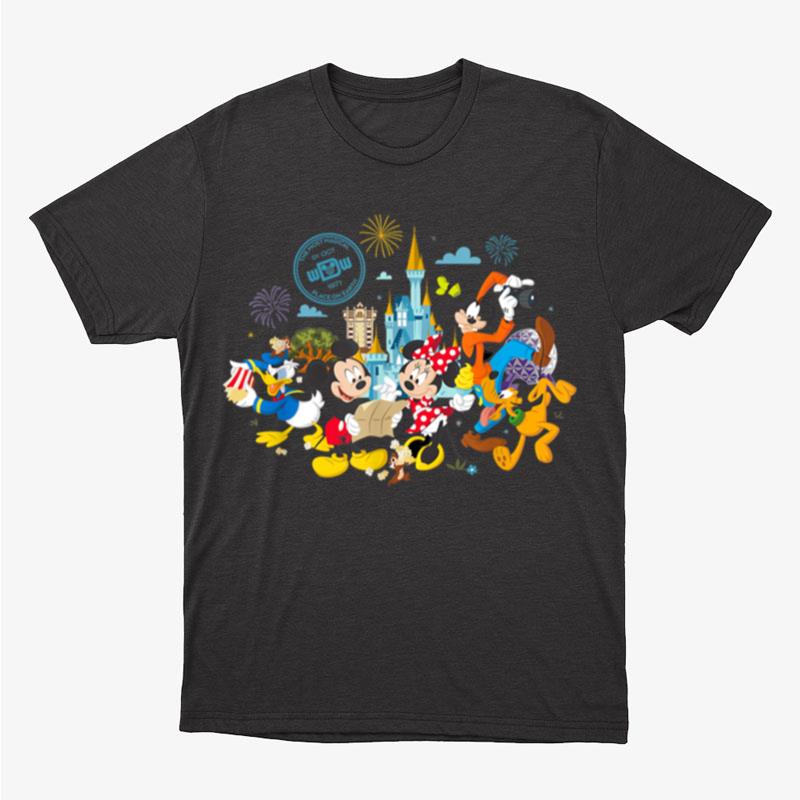 Walt Disney World 50Th Anniversary Mickey And Friends Unisex T-Shirt Hoodie Sweatshirt
