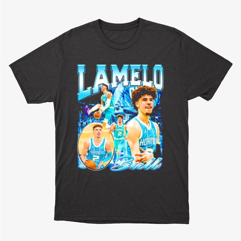 2 Lamelo Ball Charlotte Hornets Unisex T-Shirt Hoodie Sweatshirt