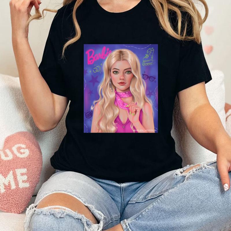 Barbie Style Margot Robbie Digital Unisex T-Shirt Hoodie Sweatshirt
