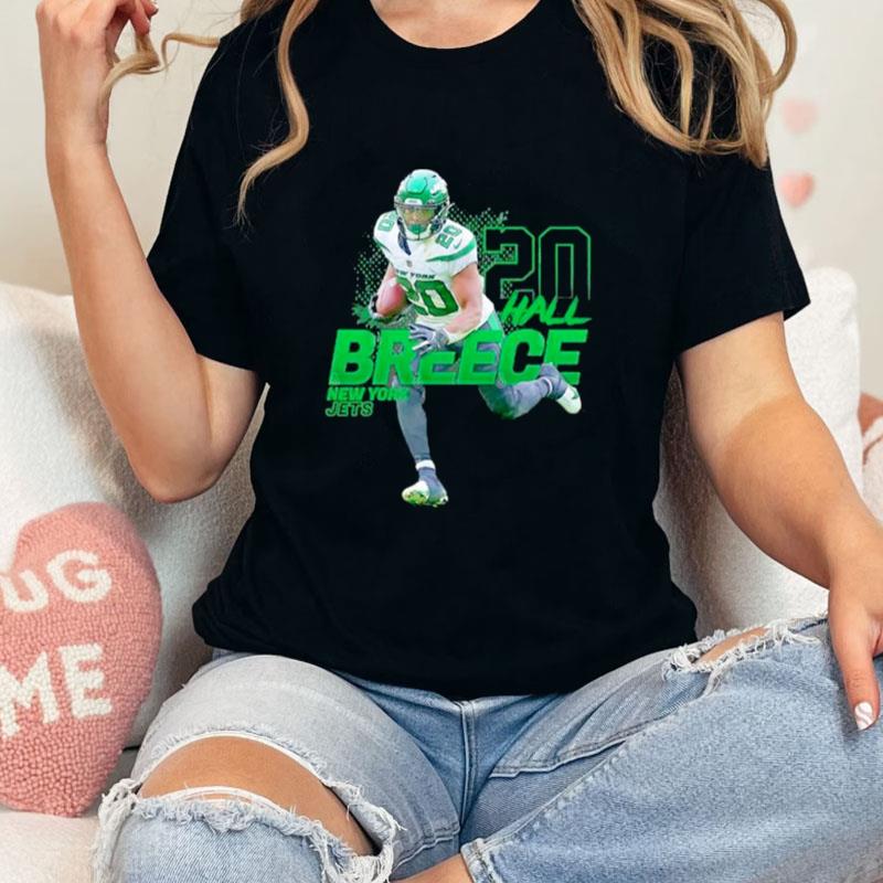 Breece Hall New York Jets Number 20 Football Player Unisex T-Shirt Hoodie Sweatshirt