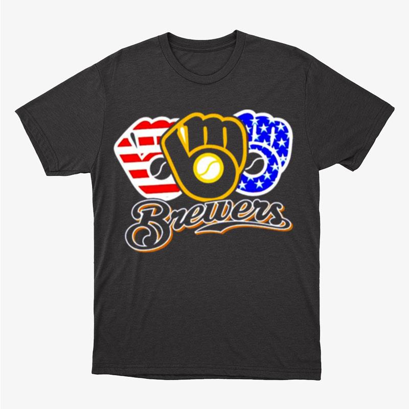 Brewers American Flag 4Th Of July Unisex T-Shirt Hoodie Sweatshirt
