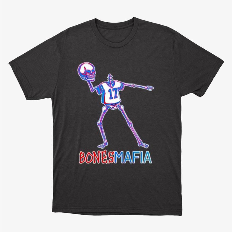 Buffalo Bills Josh Allen Skeleton Bones Mafia Unisex T-Shirt Hoodie Sweatshirt