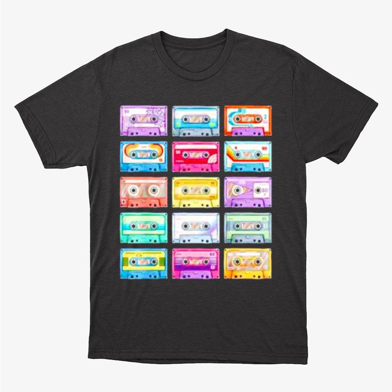 Cassette Tapes Collection 80's 90's Music Mixtape Unisex T-Shirt Hoodie Sweatshirt