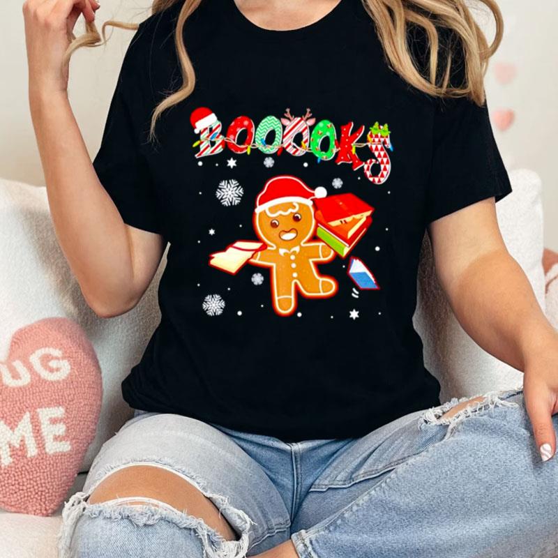 Christmas Gingerbread Books Unisex T-Shirt Hoodie Sweatshirt