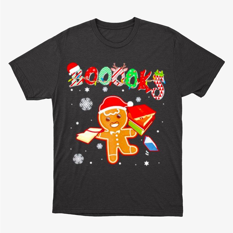 Christmas Gingerbread Books Unisex T-Shirt Hoodie Sweatshirt