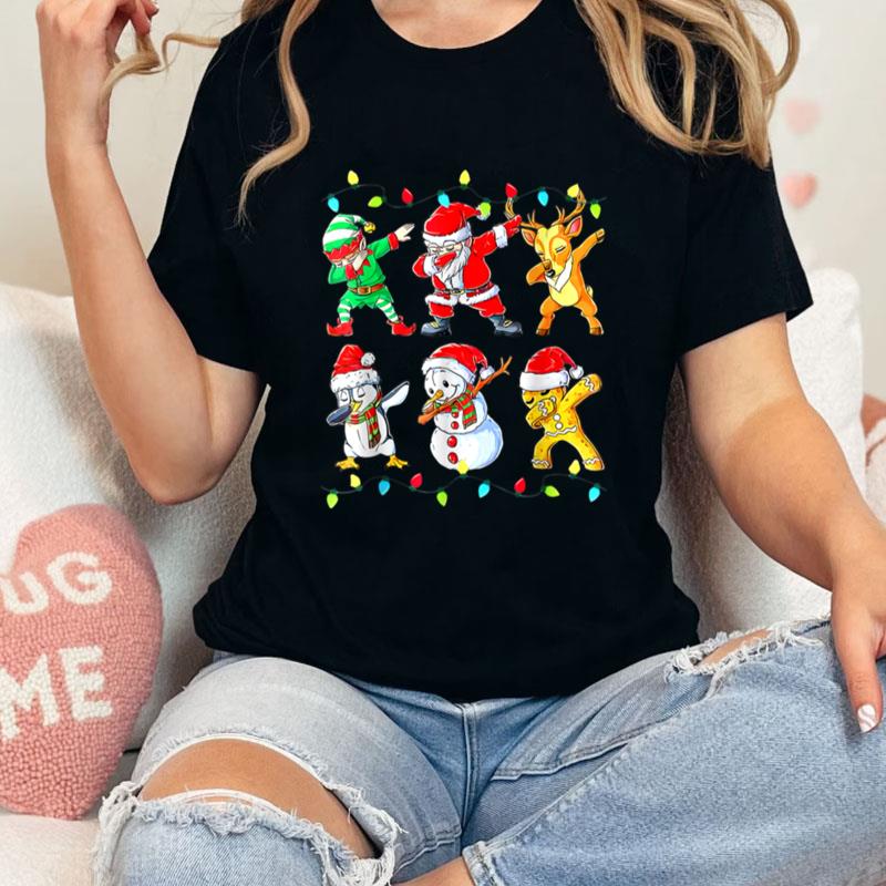 Dabbing Christmas Ugly Xmas Sweater Santa Dab Squad Kids Boy Unisex T-Shirt Hoodie Sweatshirt