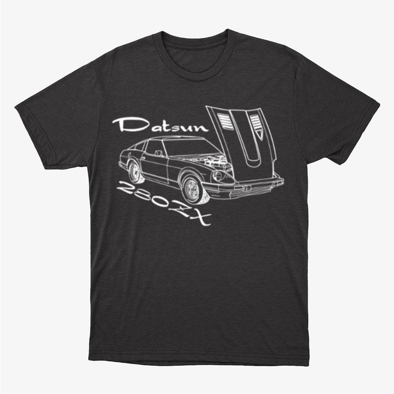 Datsun 280Zx 280 Zx Nissan Z Car Custom Outline Illustration Screen Printed Unisex T-Shirt Hoodie Sweatshirt