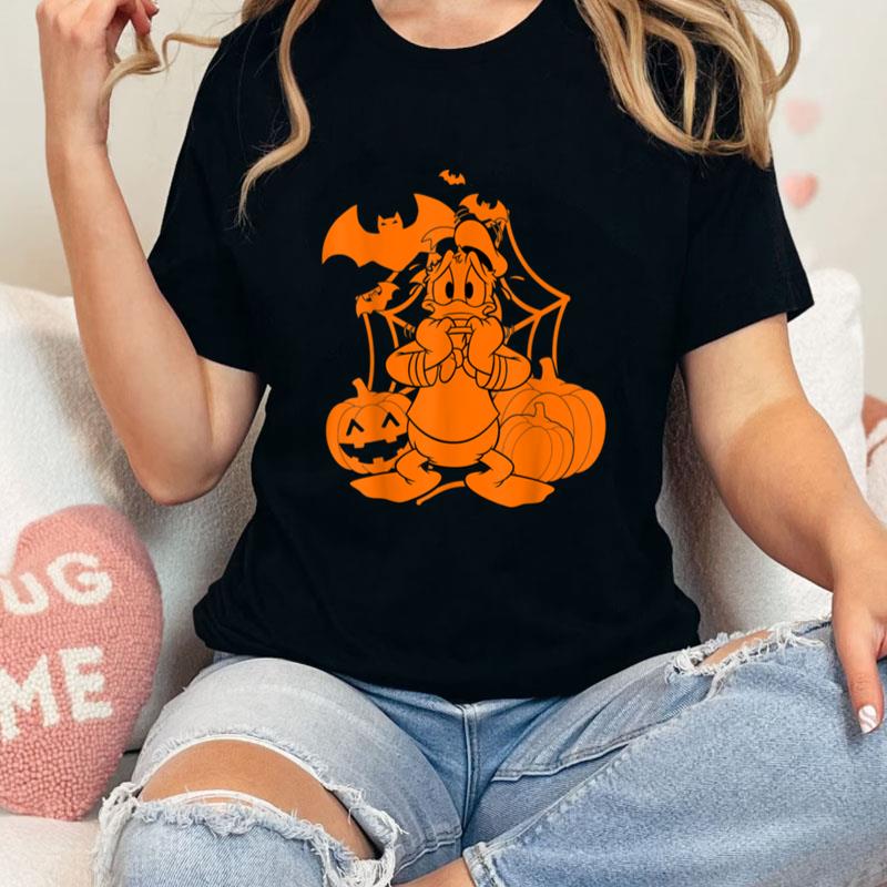 Disney Mickey & Friends Halloween Donald Duck Pumpkins Unisex T-Shirt Hoodie Sweatshirt