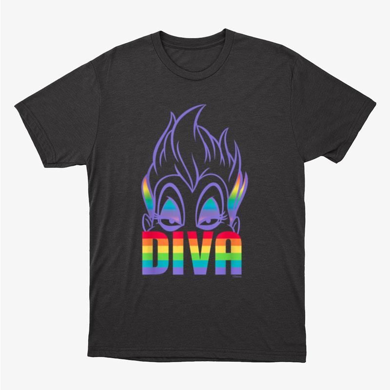 Disney Villains Ursula Diva Pride Unisex T-Shirt Hoodie Sweatshirt