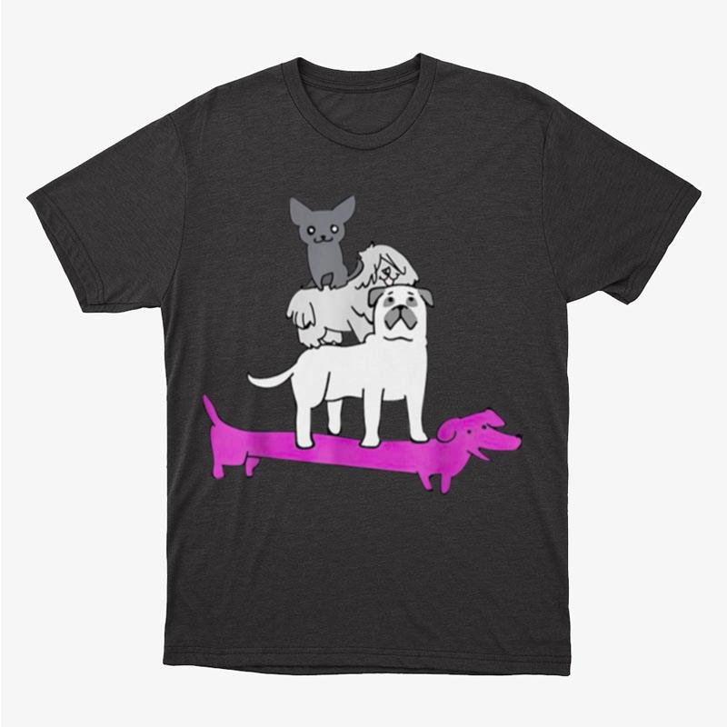 Dog Pile Asexual Pride Unisex T-Shirt Hoodie Sweatshirt