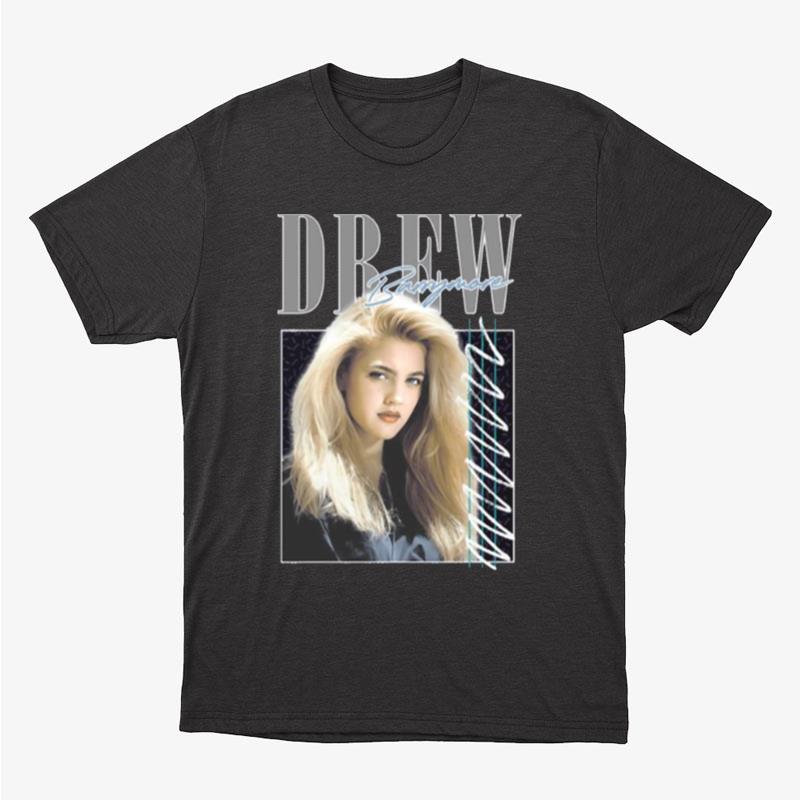 Drew Barrymore Collage Portrait Actress Unisex T-Shirt Hoodie Sweatshirt