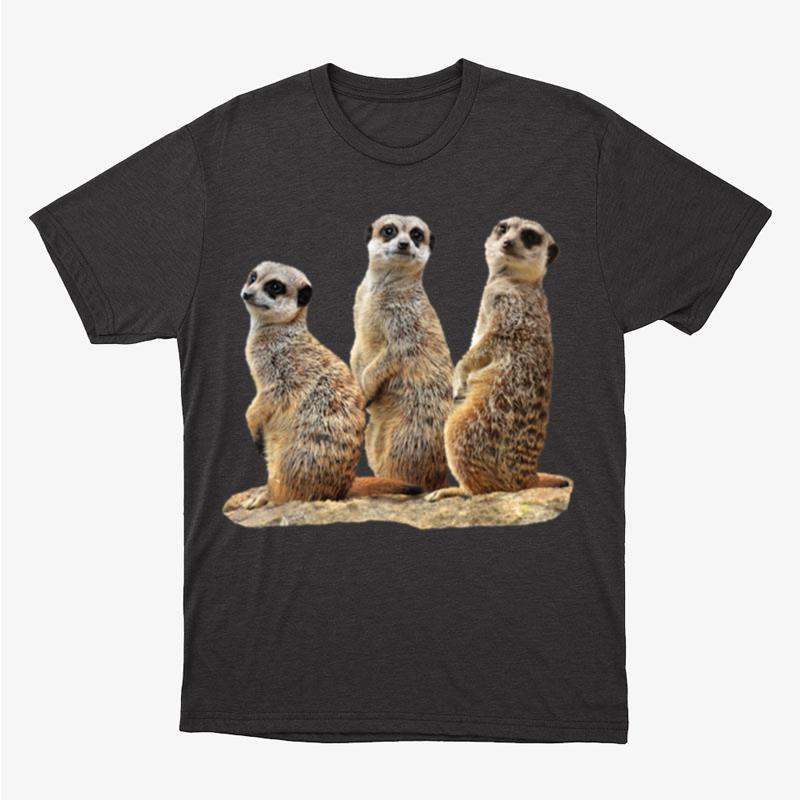 Funny Meerkats On Rocks In Africa Unisex T-Shirt Hoodie Sweatshirt