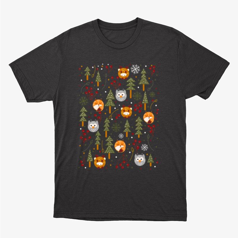 Game Animal Crossing Christmas Animals Unisex T-Shirt Hoodie Sweatshirt