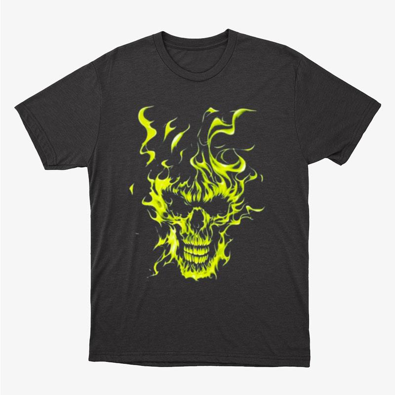 Heron Preston Skull Flame Oversized Unisex T-Shirt Hoodie Sweatshirt