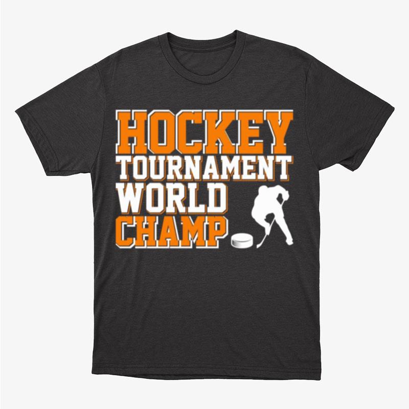 Hockey Tournament World Champ Sunset Unisex T-Shirt Hoodie Sweatshirt