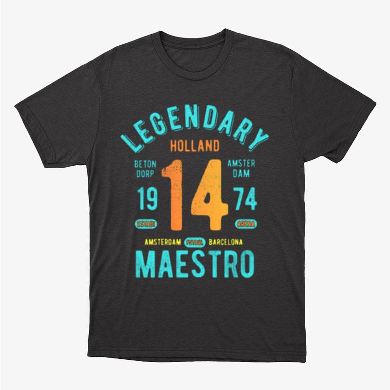 Holland Legendary Maestro 14 Oranje Football Unisex T-Shirt Hoodie Sweatshirt