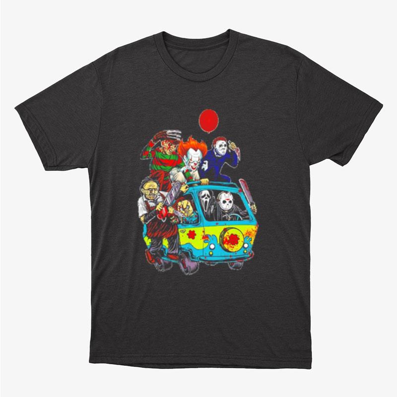 Horror Character Driving Car Unisex T-Shirt Hoodie Sweatshirt