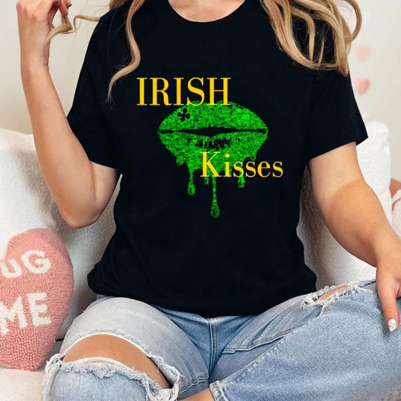 Irish Kisses Lip St Patrick's Day Unisex T-Shirt Hoodie Sweatshirt