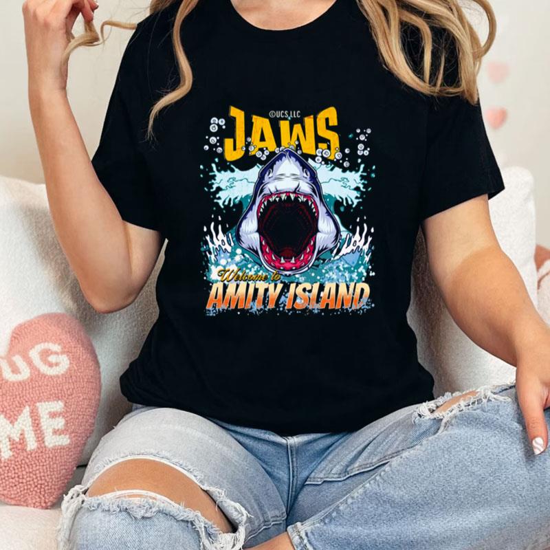 Jaws Fan Art Welcome To Amity Island Quint's Shark Fishing Unisex T-Shirt Hoodie Sweatshirt