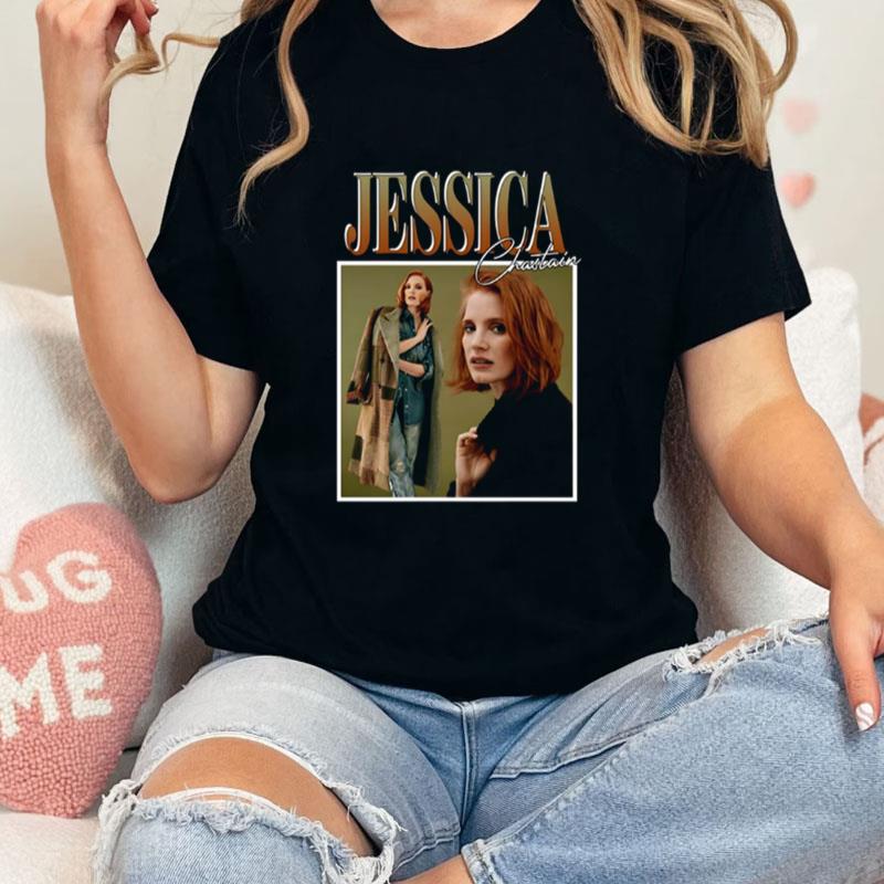 Jessica Chastain Collage Design Unisex T-Shirt Hoodie Sweatshirt