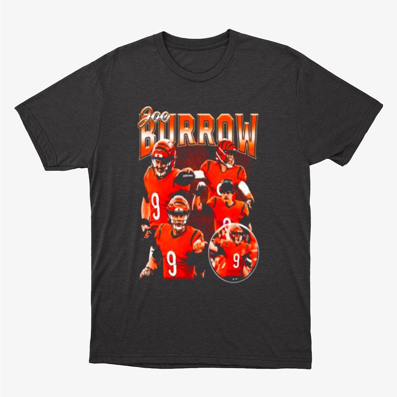 Joe Burrow Vintage Cincinnati Football Unisex T-Shirt Hoodie Sweatshirt