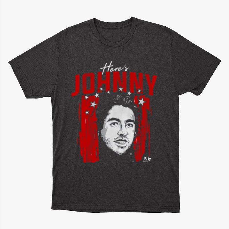 Johnny Gaudreau Here's Johnny Columbus Unisex T-Shirt Hoodie Sweatshirt
