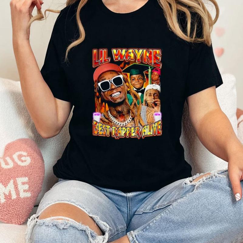 Lil Wayne Weezy Best Rapper Alive Vintage Unisex T-Shirt Hoodie Sweatshirt