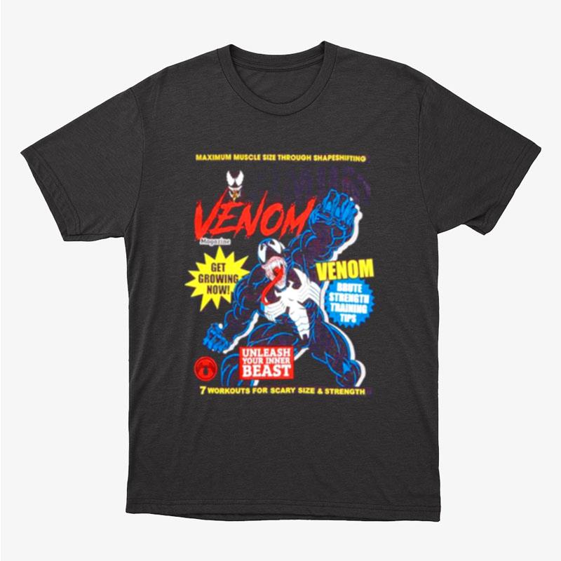 Marvel Venom Fitness Magazine Unisex T-Shirt Hoodie Sweatshirt