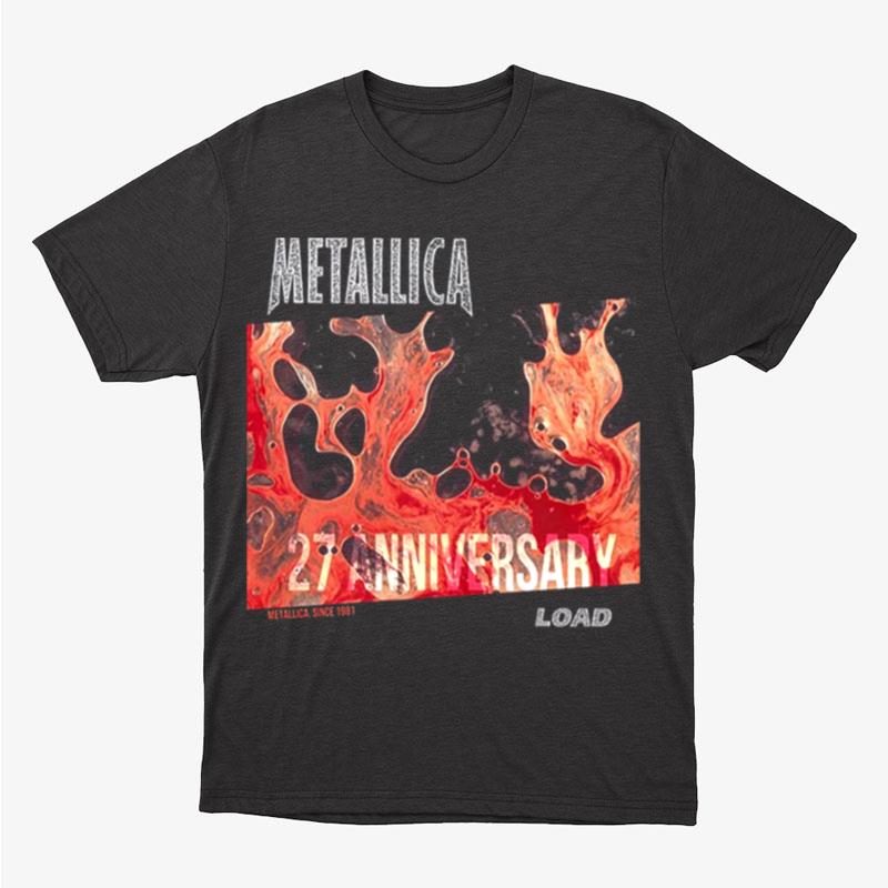 Metallica 27Th Anniversary Album Load Cover Metallica Since 1981 Fan Gifts Unisex T-Shirt Hoodie Sweatshirt