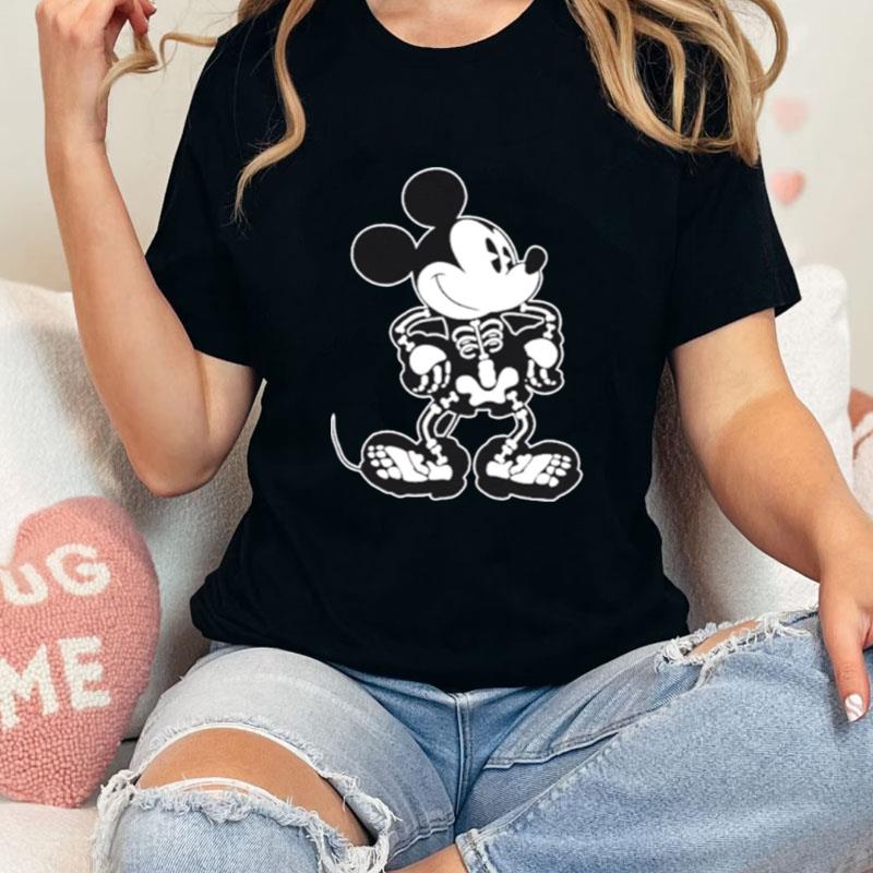 Mickey Mouse Skeleton Unisex T-Shirt Hoodie Sweatshirt