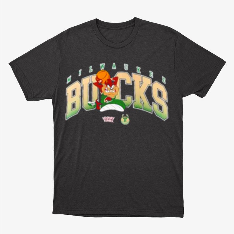 Milwaukee Bucks Looney Tunes Taz Unisex T-Shirt Hoodie Sweatshirt