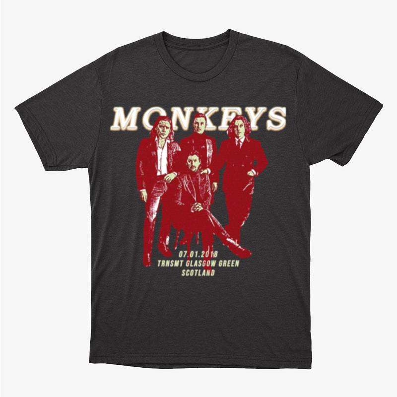 Monkeys Live Trnsmt Glasgow Green Scotland Unisex T-Shirt Hoodie Sweatshirt