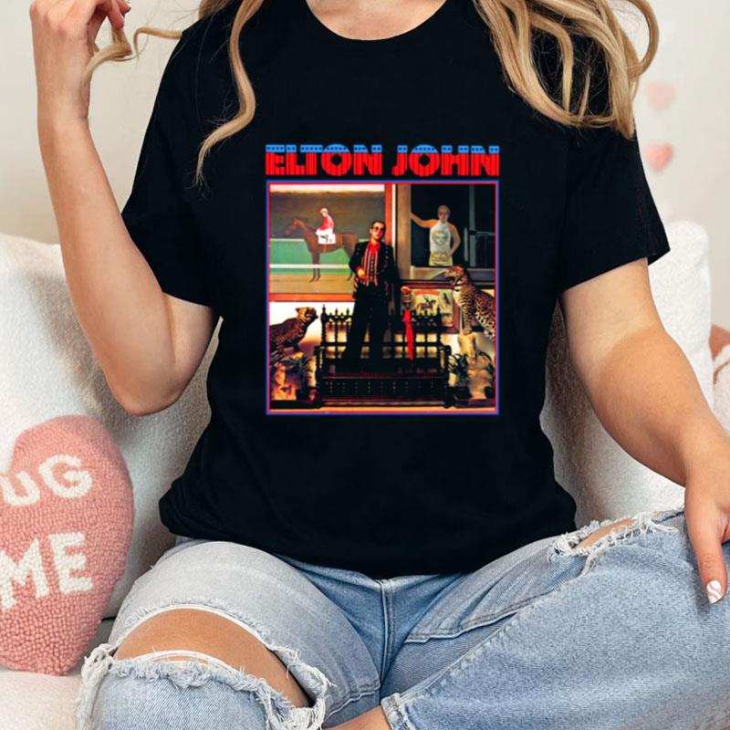 Official Elton John Licensed Men's Caribou Tour 1974 Concert Unisex T-Shirt Hoodie Sweatshirt