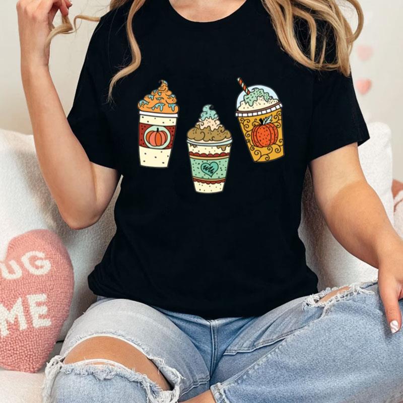 Pumpkin Spice Latte Drink Sticker Pack Unisex T-Shirt Hoodie Sweatshirt