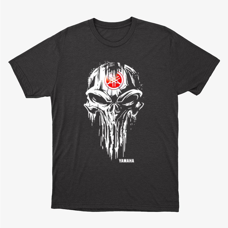 Punisher Skull With Logo Yamaha Unisex T-Shirt Hoodie Sweatshirt