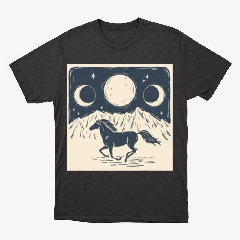 Running With The Moon Unisex T-Shirt Hoodie Sweatshirt