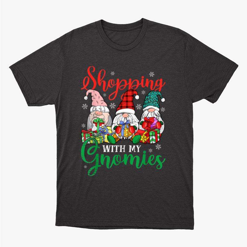 Shopping With My Gnomies Cute Xmas Christmas Gnomes Lover Unisex T-Shirt Hoodie Sweatshirt