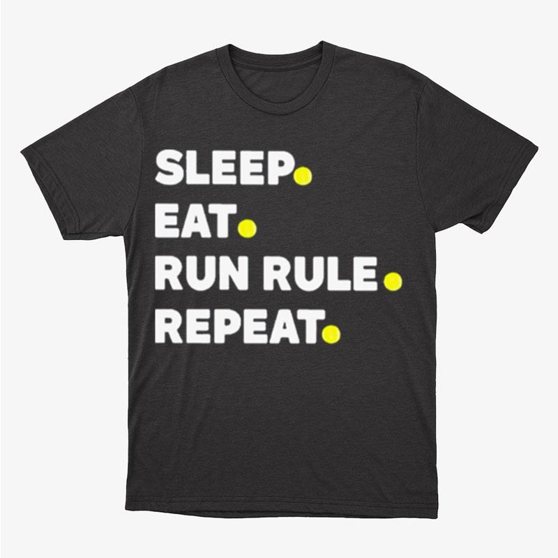 Sleep Eat Runrule Repeat Sooners Softball Unisex T-Shirt Hoodie Sweatshirt