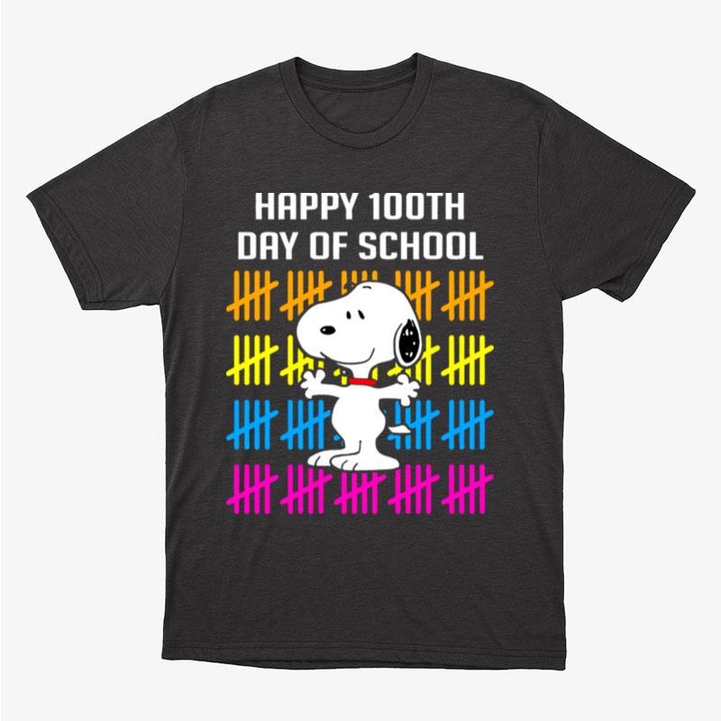Snoopy Happy 100Th Day Of School Unisex T-Shirt Hoodie Sweatshirt