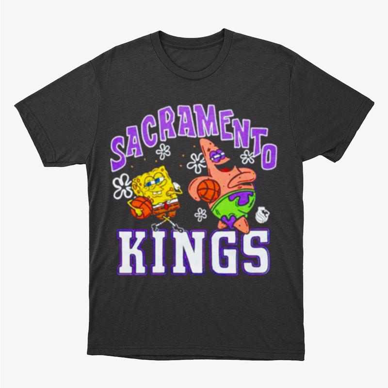 Spongebob And Patrick X Sacramento Kings Unisex T-Shirt Hoodie Sweatshirt