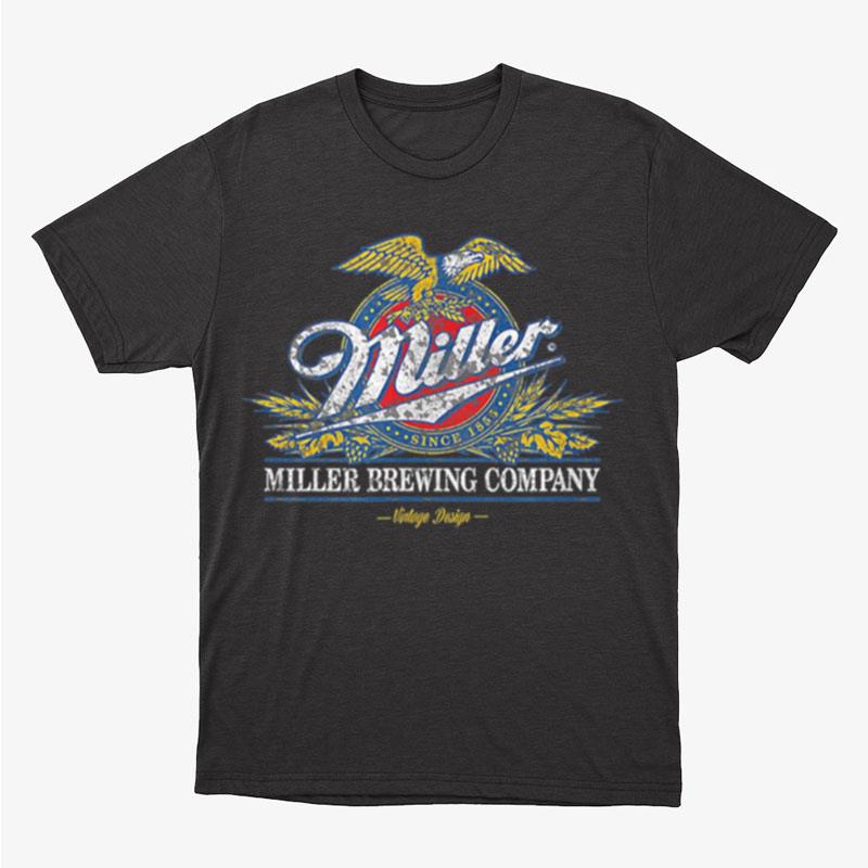 Standard Miller Eagle Crest Miller Brewing Company Vintage Unisex T-Shirt Hoodie Sweatshirt